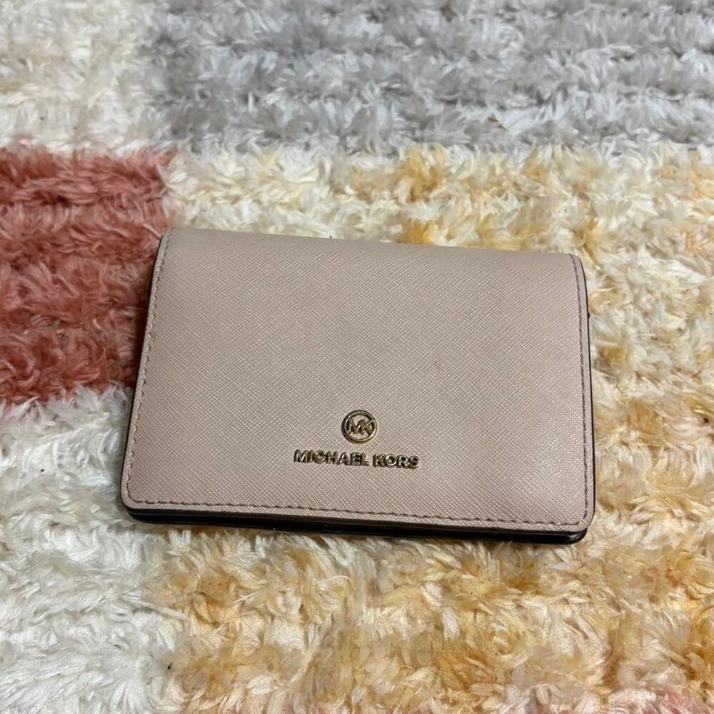 Michael-kors Women's Pink and Cream Wallet-purses